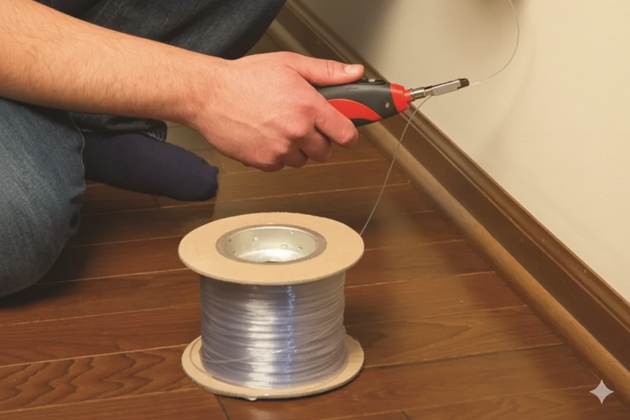 Bagaimana cara memasang kabel gentian optik yang tidak kelihatan?