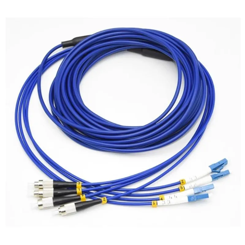 Quad FC/UPC-LC/UPC Rodent-Proof Dielectric Patch Cords