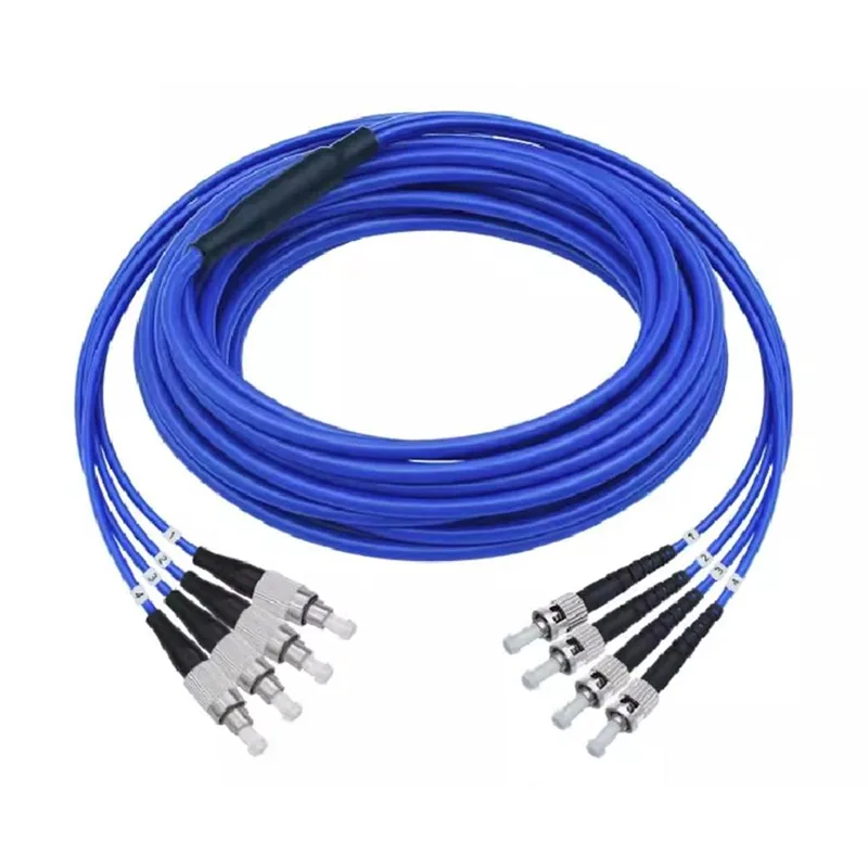 Quad FC/UPC-ST/UPC Rodent-Proof Dielectric Patch Cords